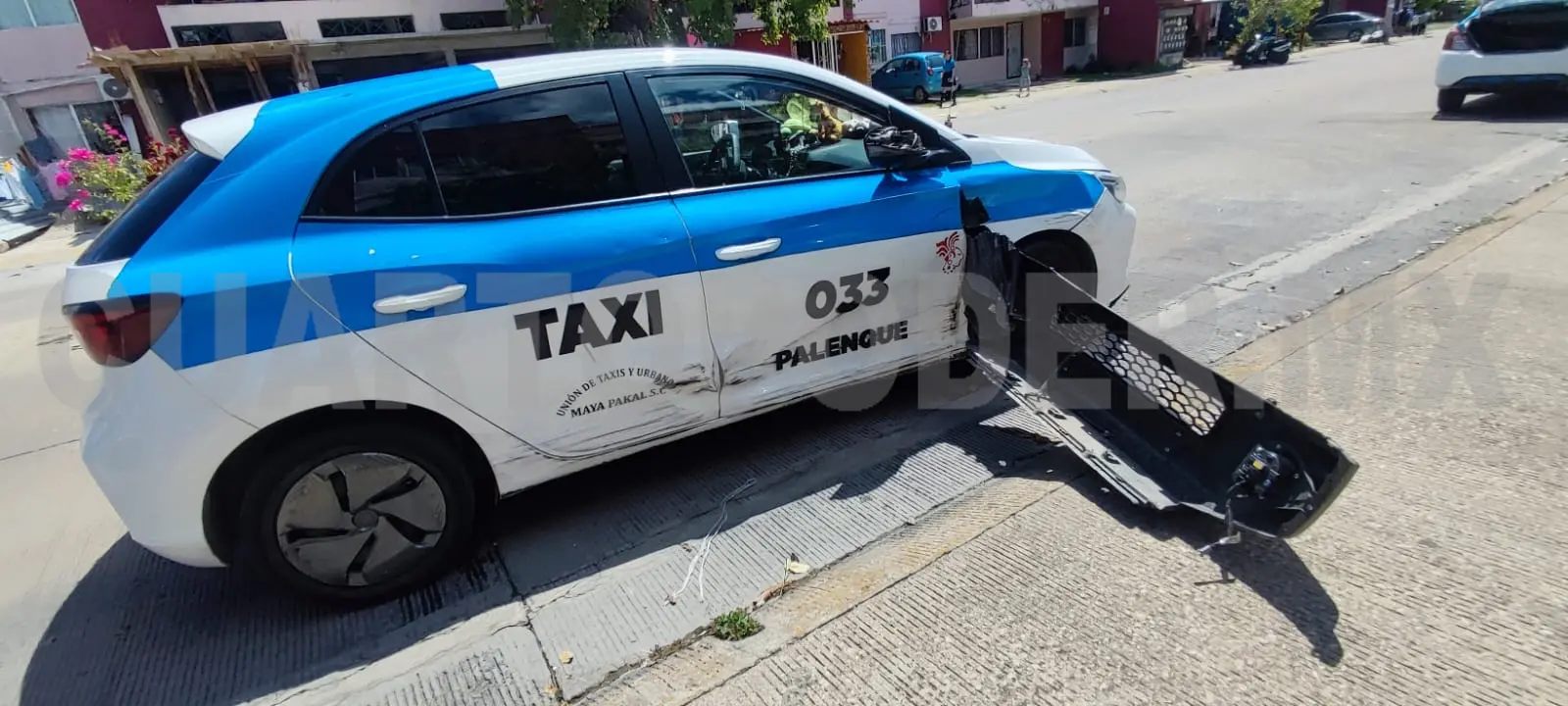 Ruletero y particular protagonizan choque