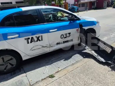 Ruletero y particular protagonizan choque