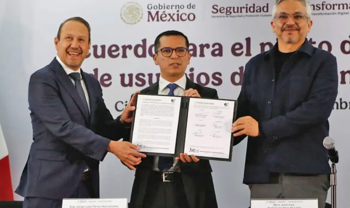 La Agencia de Transformación Digital (ATDT) y las telefónicas firmaron acuerdo para la entrada en vigor de las nuevas medidas. Cortesía