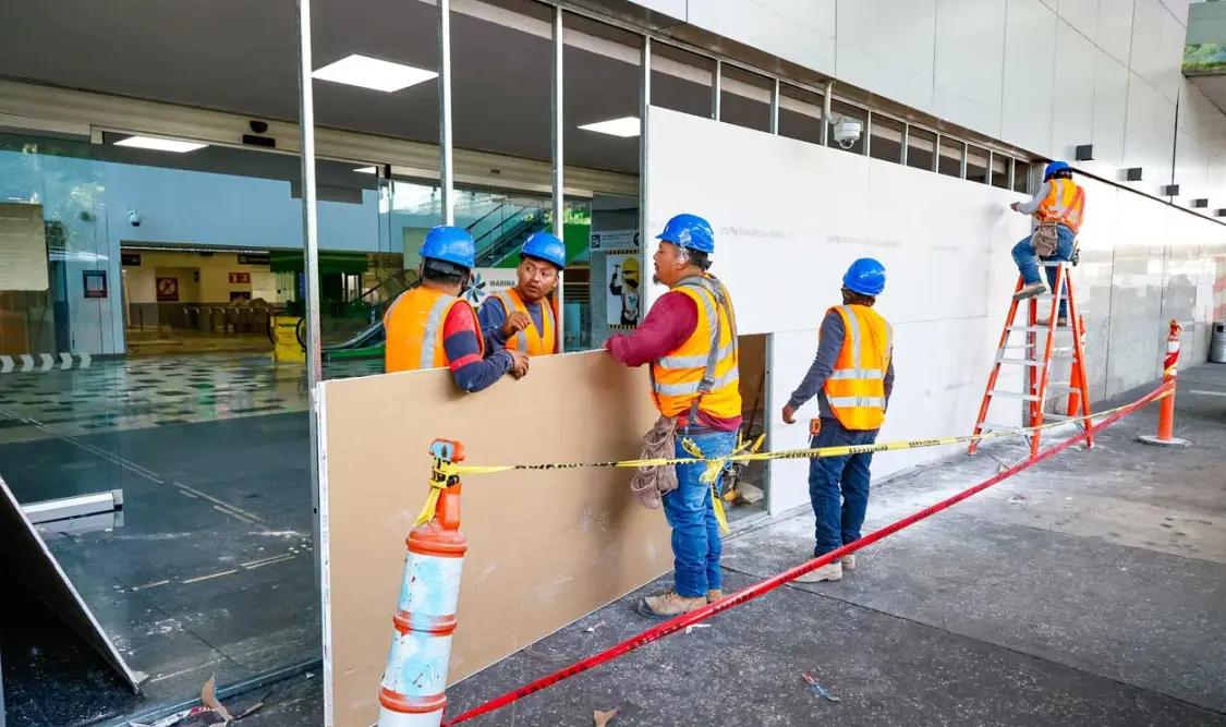 Realizan trabajos de reestructuración en AICM. Cortesía