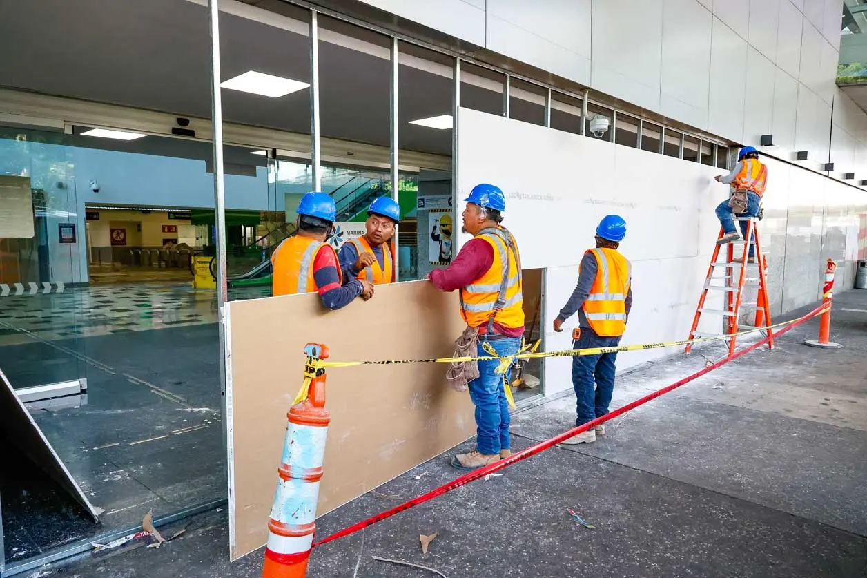 Realizan trabajos de reestructuración en AICM. Cortesía 