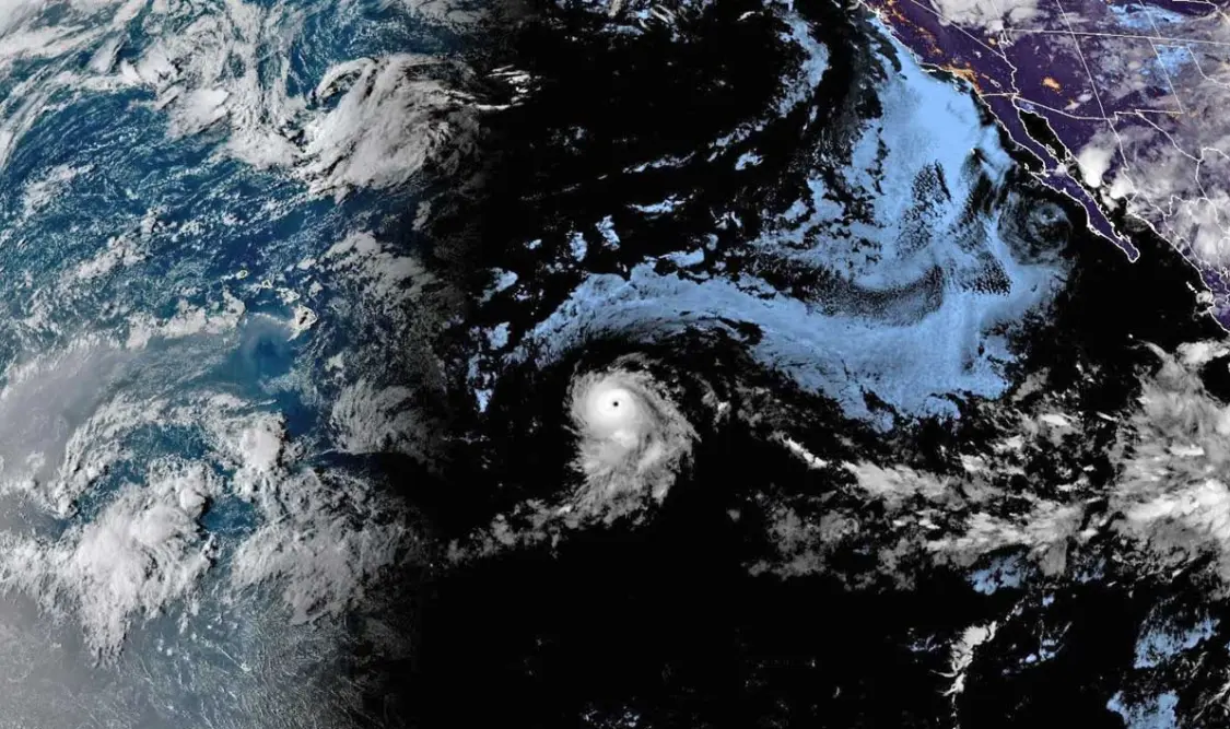 La trayectoria de este sistema meteorológico no afectará a México. Cortesía
