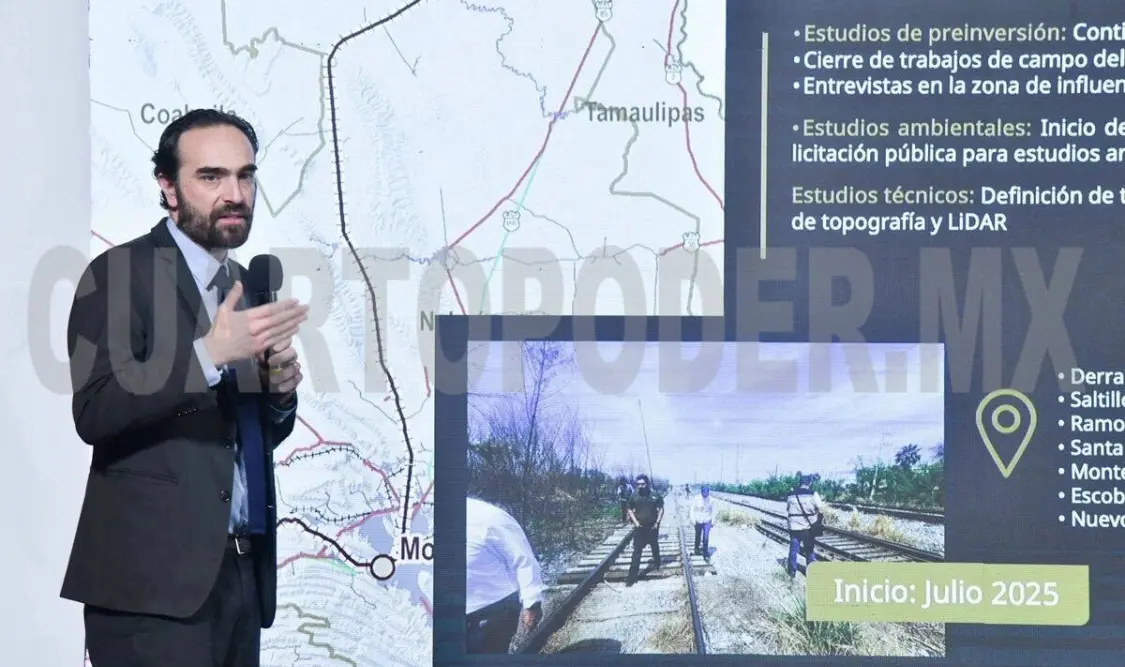 Avanza construcción del tren Saltillo–Nuevo Laredo