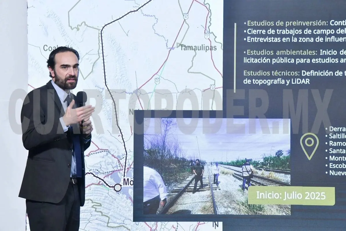 Avanza construcción del tren Saltillo–Nuevo Laredo