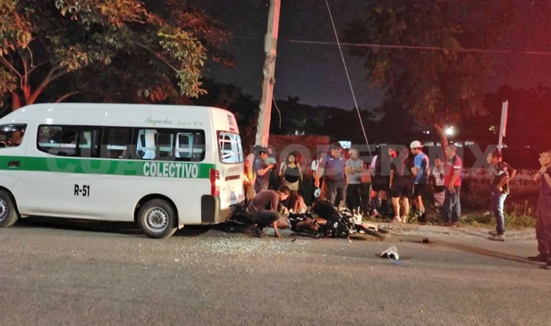 La motocicleta presentó severas averías. Ulises Villalobos / CP