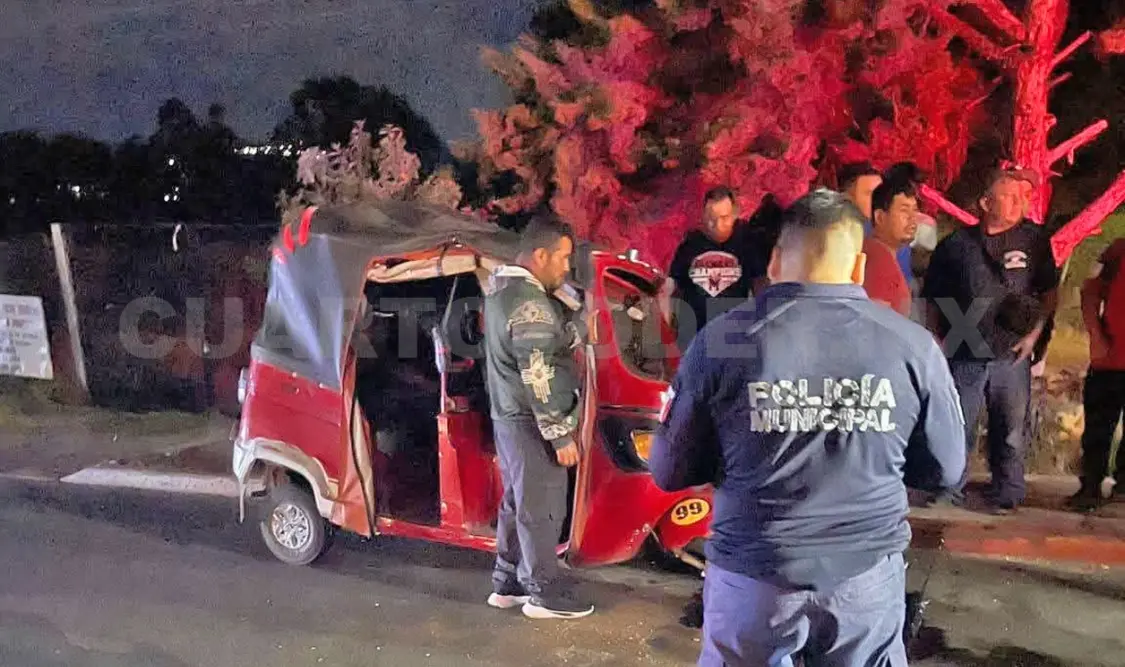 Habitantes de la ranchería Cash resguardaron el mototaxi en un domicilio. Cortesía