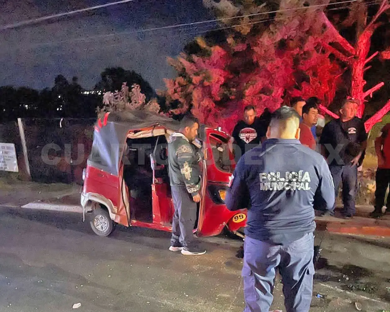 Habitantes de la ranchería Cash resguardaron el mototaxi en un domicilio. Cortesía