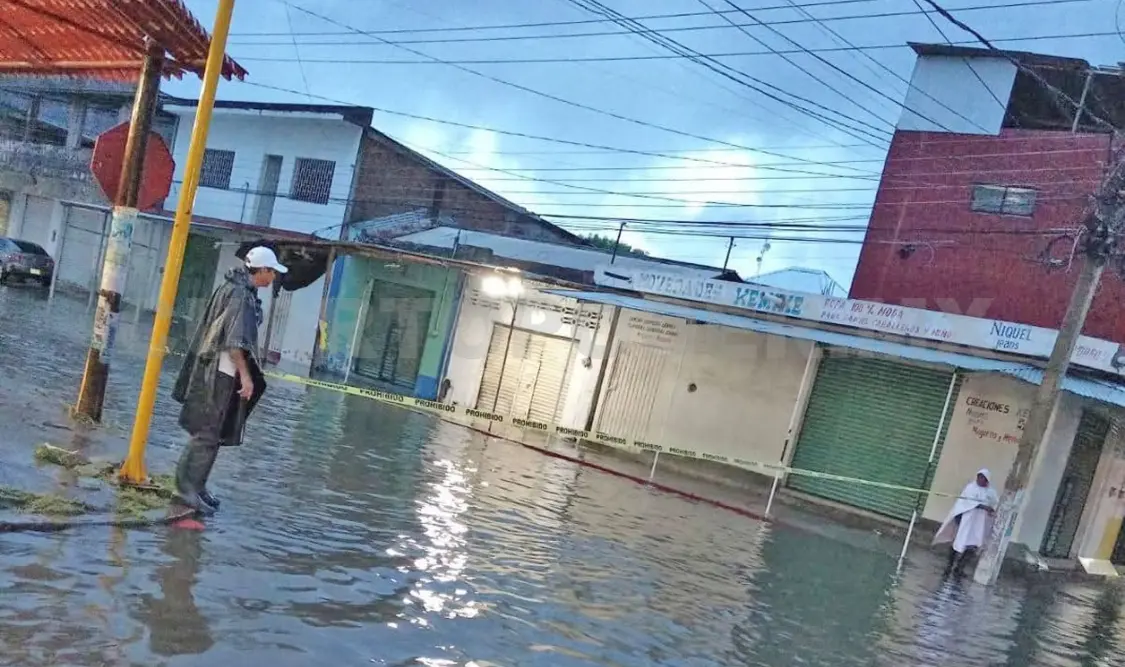 Las lluvias han generado en Chiapas inundaciones y deslizamiento de laderas. Cortesía