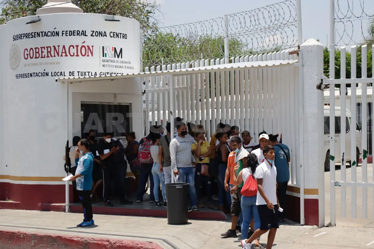 Tapachula es el principal punto de entrada y estancia temporal para solicitantes de asilo. Diego Pérez / CP 