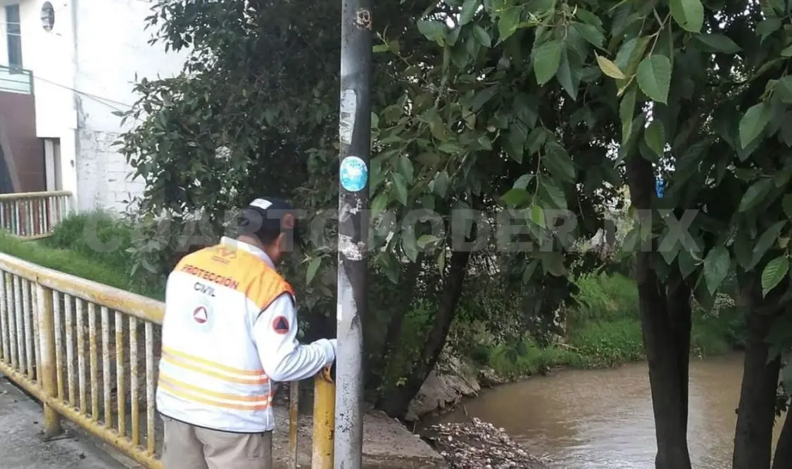 Elementos de Protección Civil realizaron recorridos para verificar el nivel de los ríos. Manuel Martínez / CP
