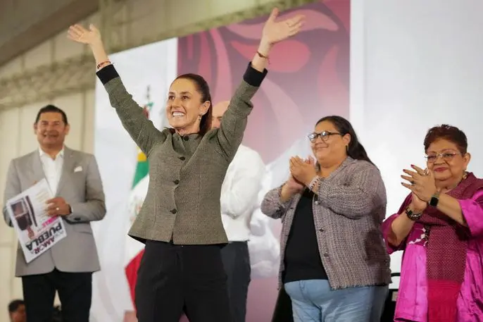 "Nuestro proyecto lleva la palabra Bienestar, porque buscamos siempre el bienestar del pueblo de México", aseguró. Cortesía