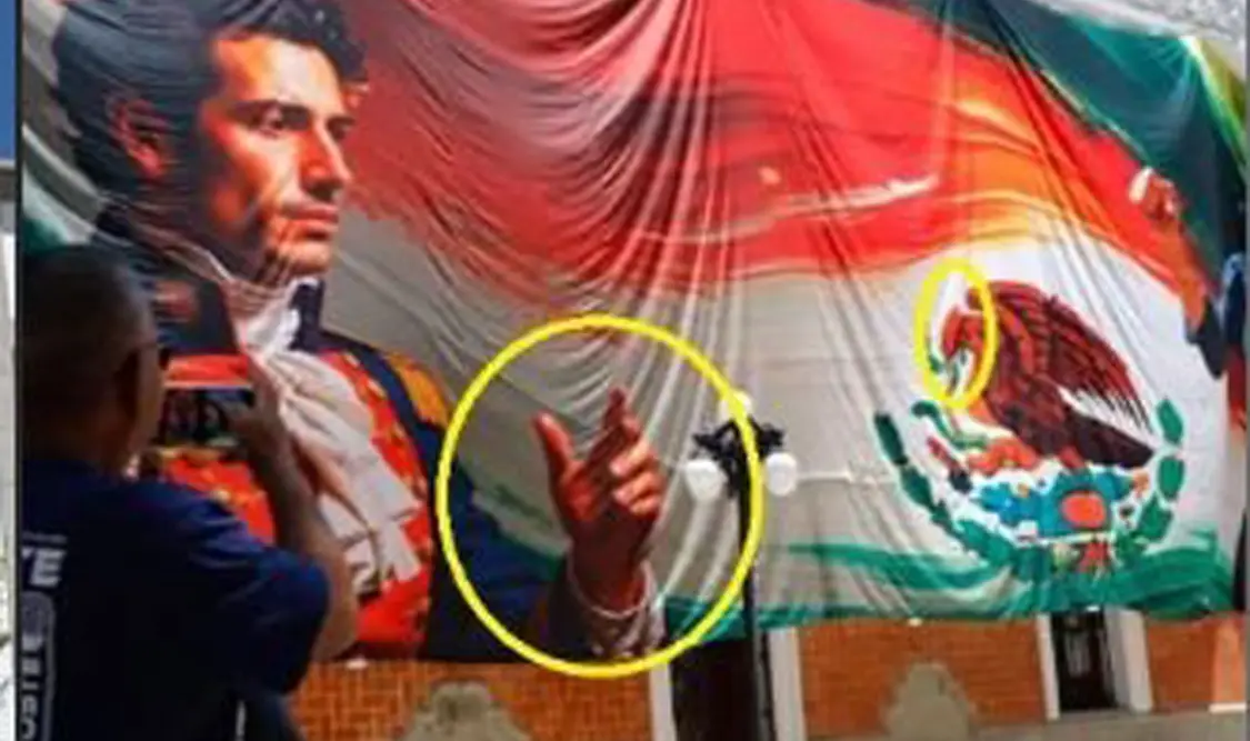 Murales fueron elaborados con IA, dice secretario. Cortesía