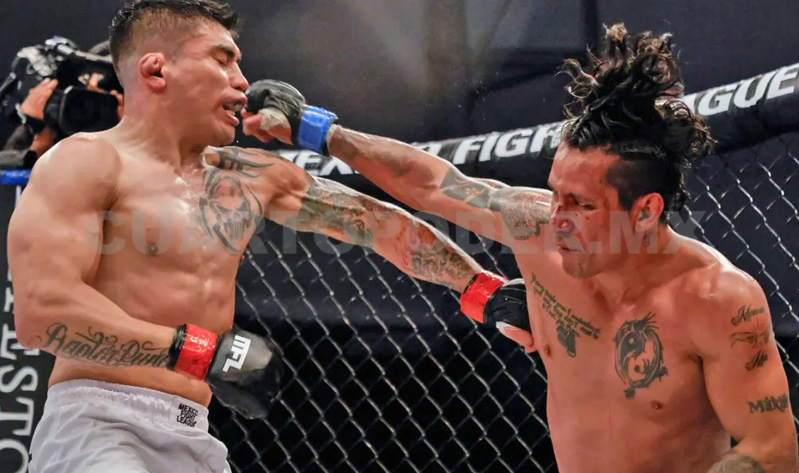 El chiapaneco estuvo en el histórico primer evento de esta nueva liga de MMA. Cortesía