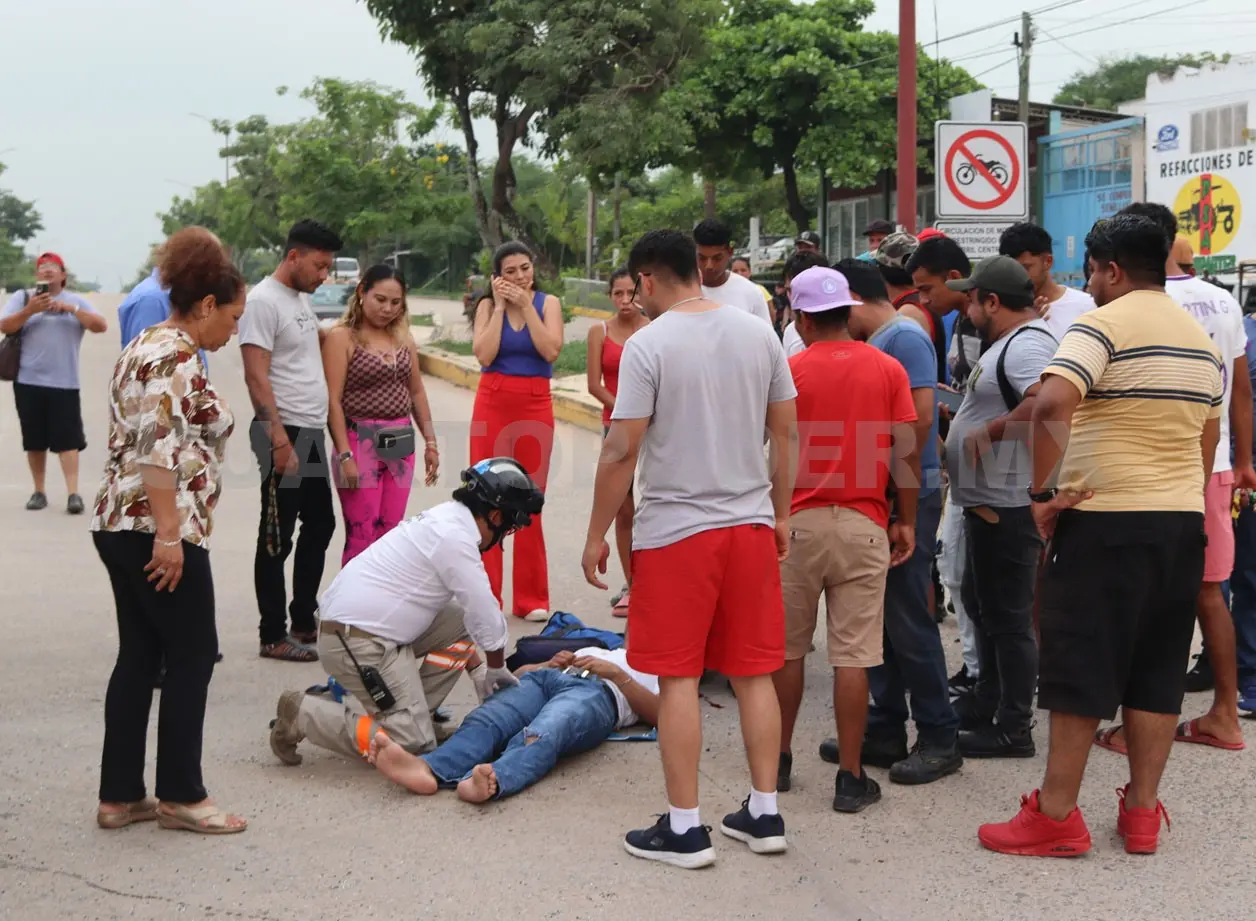 Vehículo “fantasma” deja malherido a motorista