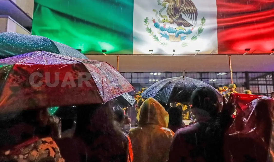 Se prevén lluvias muy fuertes durante la celebración del Grito de Independencia. Diego Pérez / CP