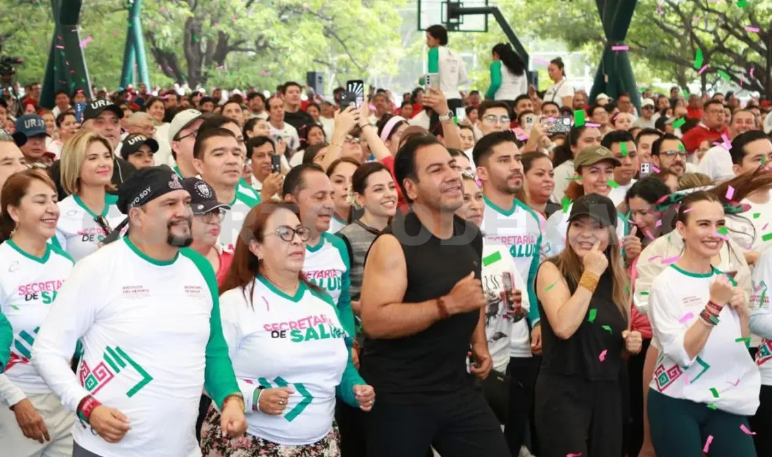 Aspecto del evento donde el secretario de Salud acompañó al gobernador Eduardo Ramírez. CP