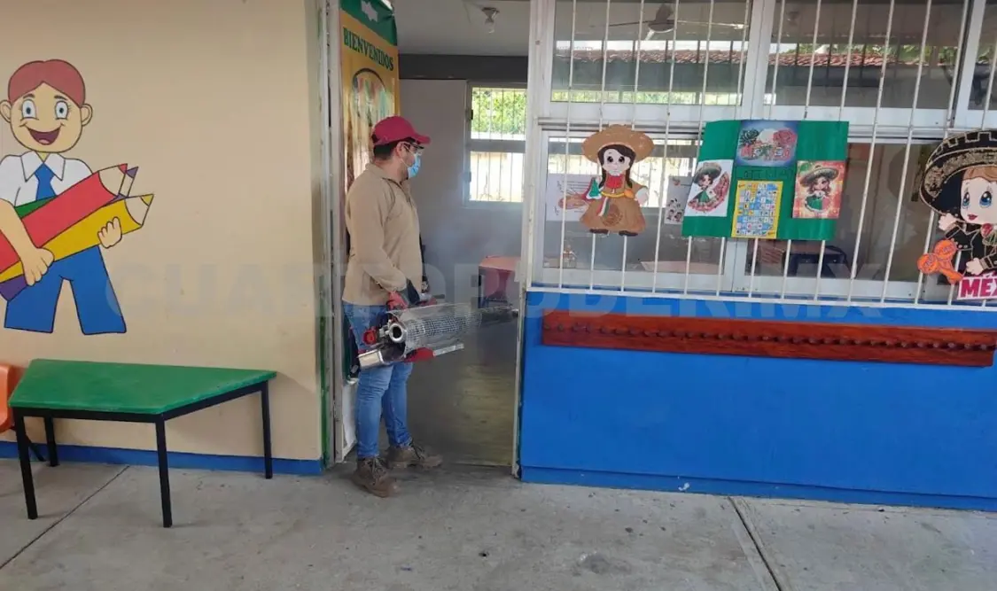 Buscan evitar que el dengue afecte a los niños de las escuelas de la zona. Noel Vázquez / CP