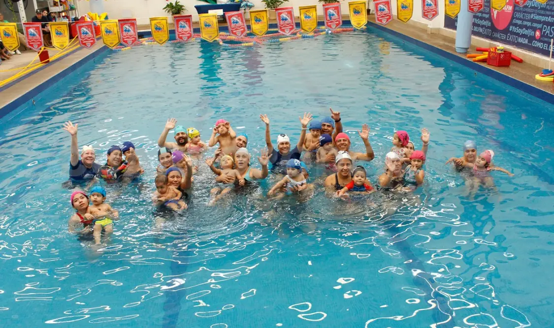 Felices de poder compartir su progreso en el mundo de la Natación a temprana edad. Cortesía