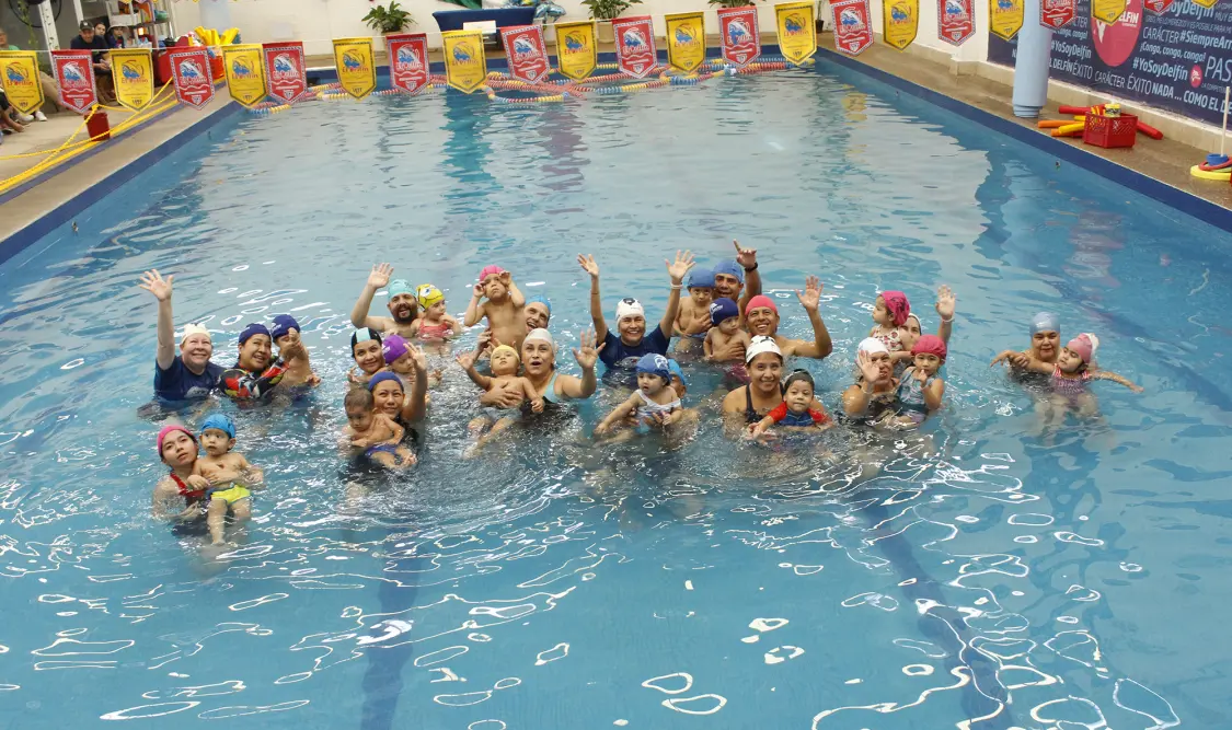 Felices de poder compartir su progreso en el mundo de la Natación a temprana edad. Cortesía