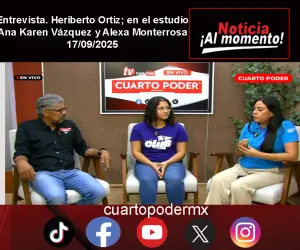 Entrevista. Heriberto Ortiz; en el estudio Ana Karen Vázquez y Alexa Monterrosa