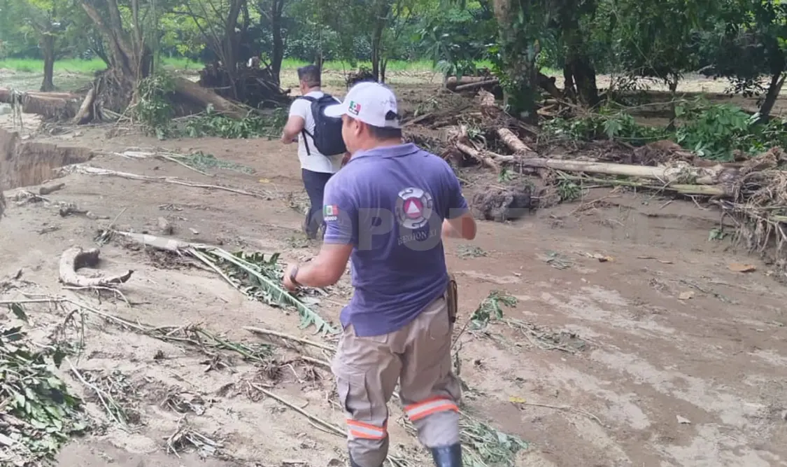 En algunas partes de Chiapas se han registrado lluvias que han provocado afectaciones. Cortesía