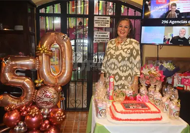 Adriana festejó sus 50 años