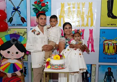 Bautizo y primer año de Anna Paula