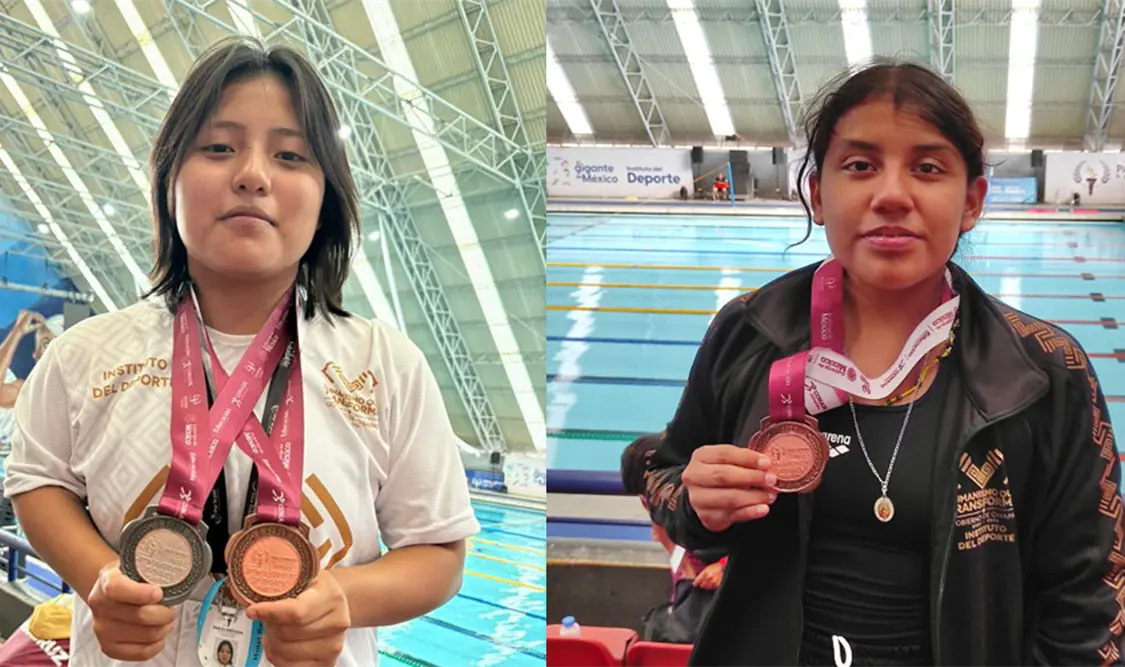 La delegación chiapaneca arrancó de la mejor manera su participación en la Paranatación, con cuatro preseas, tres de bronce y una de plata. Cortesía