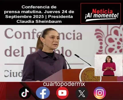 Conferencia de prensa matutina. Jueves 25 de Septiembre 2025 | Presidenta Claudia Sheinbaum