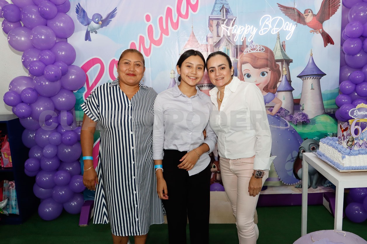 Romina celebra como una princesa