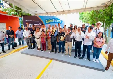 Inauguran una calle más en beneficio de familias
