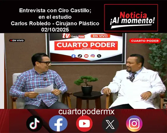 Entrevista con Ciro Castillo; en el estudio Carlos Robledo - Cirujano Plástico