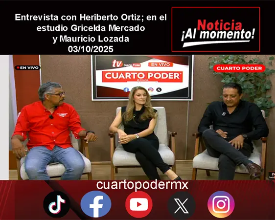 Entrevista con Heriberto Ortiz; en el estudio Gricelda Mercado y Mauricio Lozada