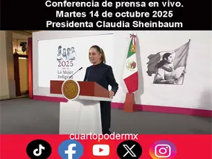 Conferencia de prensa matutina. Martes 14 de octubre 2025 | Presidenta Claudia Sheinbaum