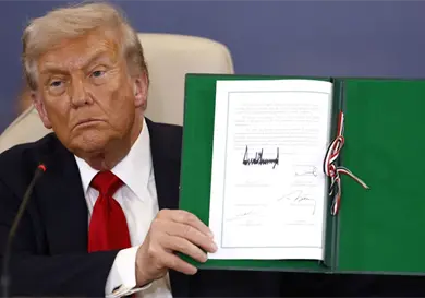 Trump Firma Acuerdo de Paz entre Israel y Hamás