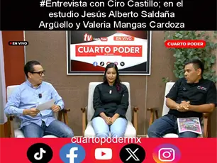 #Entrevista con Ciro Castillo; en el estudio Jesús Alberto Saldaña Argüello y Valeria Mangas Cardoza