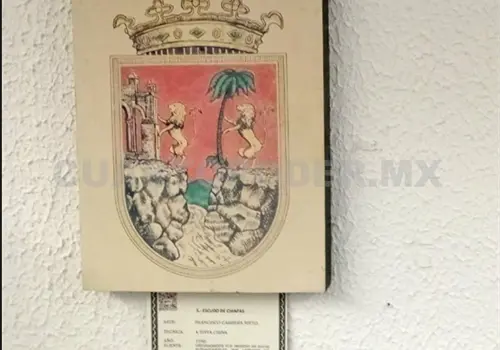 El escudo original de Chiapas se perdió