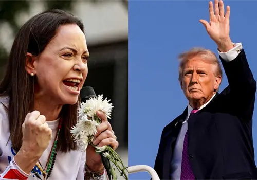 Trump dice no conocer quién es Corina Machado