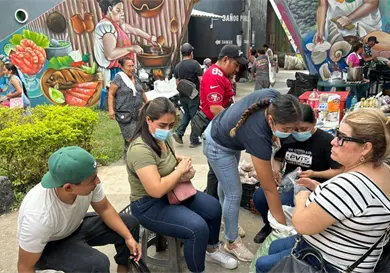 Vecinos habilitan una cocina comunitaria