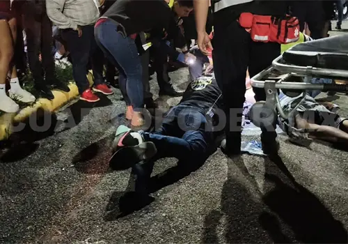Jugaba a las "carreritas" de motos y se lesionó