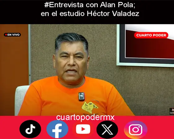 #Entrevista con Alan Pola; en el estudio Héctor Valadez