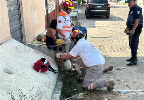 Lo hieren en espalda de un machetazo