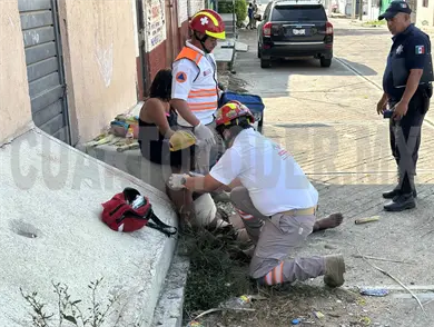 Lo hieren en espalda de un machetazo