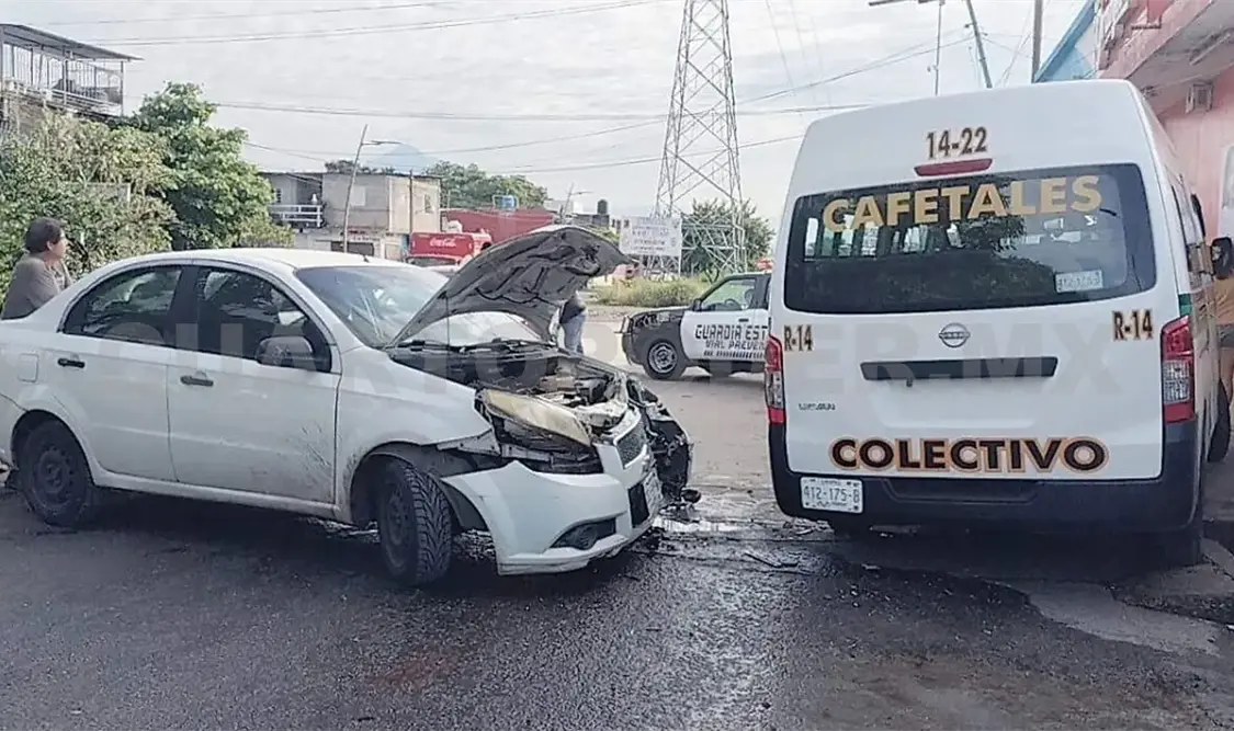 El particular embistió en el costado izquierdo al colectivo. Víctor Sánchez / CP