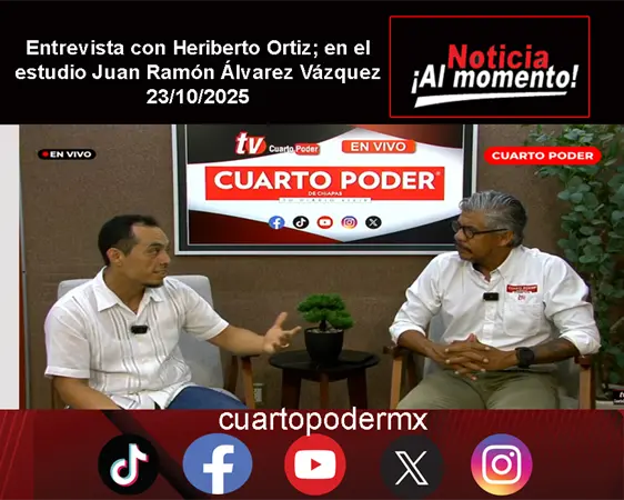 Entrevista con Heriberto Ortiz; en el estudio Juan Ramón Álvarez Vázquez