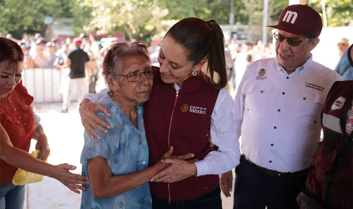 Promete Claudia apoyo total a las familias de Álamo