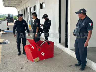 Autoridades frustran robo de cajero automático