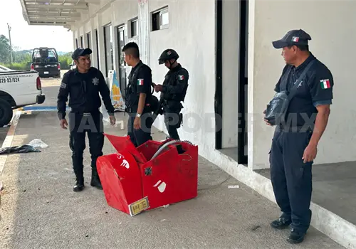 Autoridades frustran robo de cajero automático