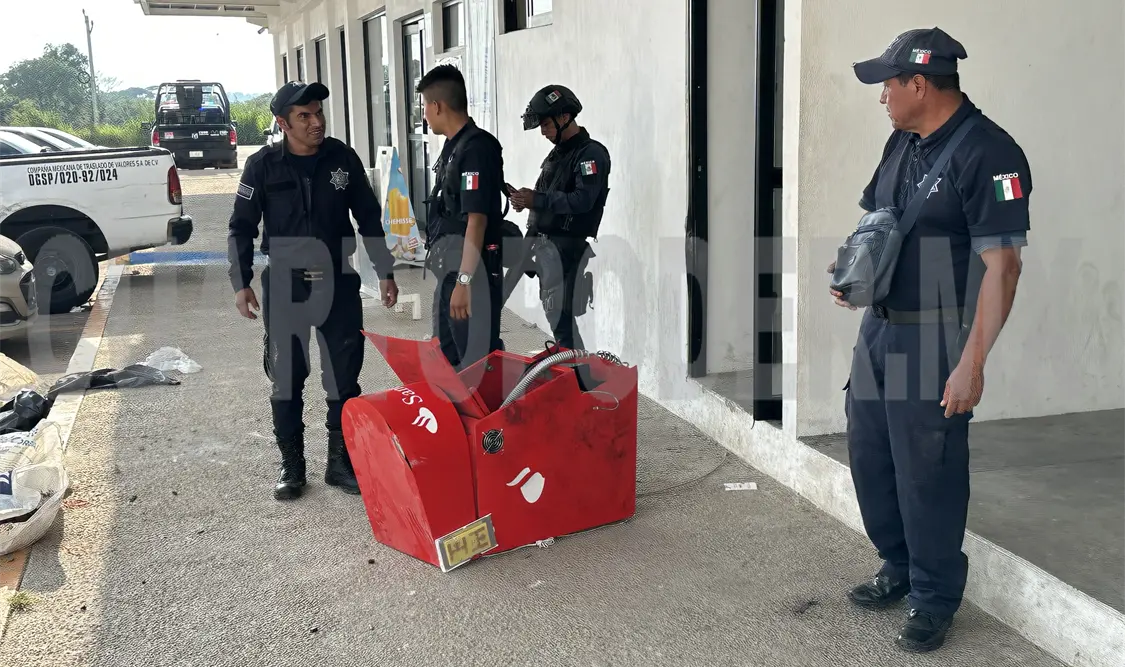 Autoridades frustran robo de cajero automático