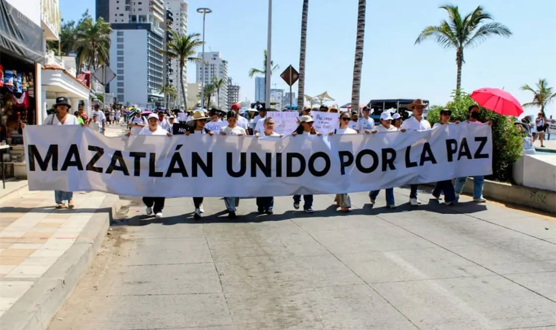 Los manifestantes tomaron la ciudad en demanda de que aparezcan los ausentes. Cortesía